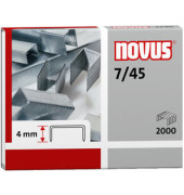 Heftklammern 7/45, 042-0501, Stahldraht verzinkt, Heftleistung 15 Blatt max.