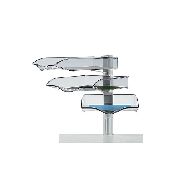 4009729018576 - Briefablagenset CopySwinger 720+3002+000 A4 B4 lichtgrau-transparent Aluminium eloxiert 4009729018576 Novus
