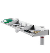 Briefablagenset BoardMaster 750+0502+000, lichgrau, Aluminium mit Kunststoffteilen