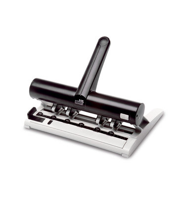 4-fach-Locher B 430 025-0470, schwarz, bis 3mm 30 Blatt, mit Anschlagschiene