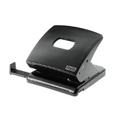 Bürolocher C 225 025-0381, schwarz, bis 2,5mm 25 Blatt, mit Anschlagschiene