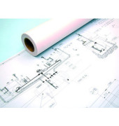 Plotterpapier Draft IJM009 594mm x 120m 80g weiß unbeschichtet 1 Rolle