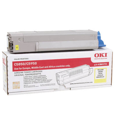 Toner 43865721 gelb ca 6000 Seiten