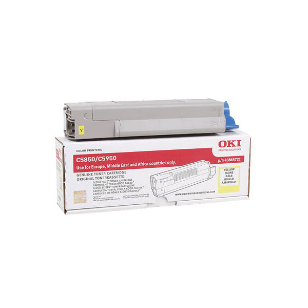 5031713039853 - Toner 43865721 yellow für ca 6000 Seiten für C5850   C5950 (16108026)