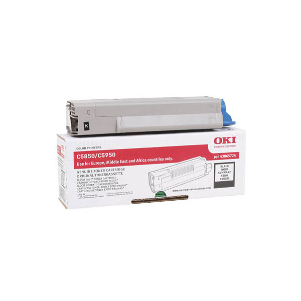5031713039808 - Toner 43865724 43865724 (43865708) schwarz ca 8000 Seiten 5031713039808 Oki