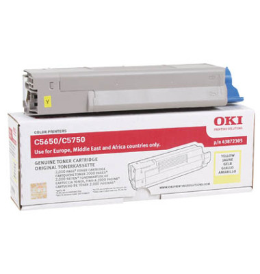 Toner 43872305 43872305 (43872305), gelb, ca. 2000 Seiten