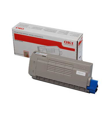 Toner 44318608 44318608 (711 C), schwarz, ca. 11000 Seiten