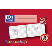 Rechenheft 100050106 Learn to Write, Lineatur R / kariert, A5 quer, 90g, rot, 16 Blatt / 32 Seiten