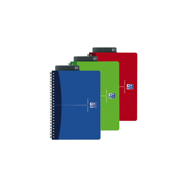 3020120022055 - Spiral-Notizbuch Office Urban 100103741 farbig sortiert A5 liniert 90g 90 Blatt 180 Seiten 3020120022055 Oxford