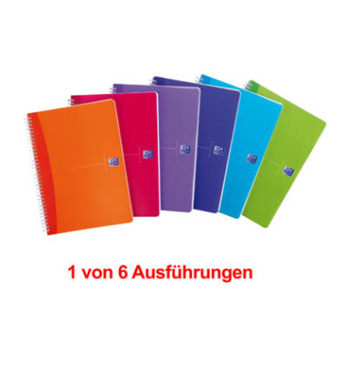 Collegeblock 100104241 My Colours / liniert, A4, 90g, sortiert, 90 Blatt