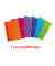 Collegeblock 100104241 My Colours / liniert, A4, 90g, sortiert, 90 Blatt
