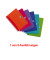 Collegeblock 100102483 My Colours Spiralbuch, kariert / kariert Rand beidseitig, A5, 90g, sortiert, 90 Blatt