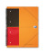 Collegeblock 100104296 Meetingbook, liniert / liniert Rand beidseitig , A4+, 80g, orange, 80 Blatt