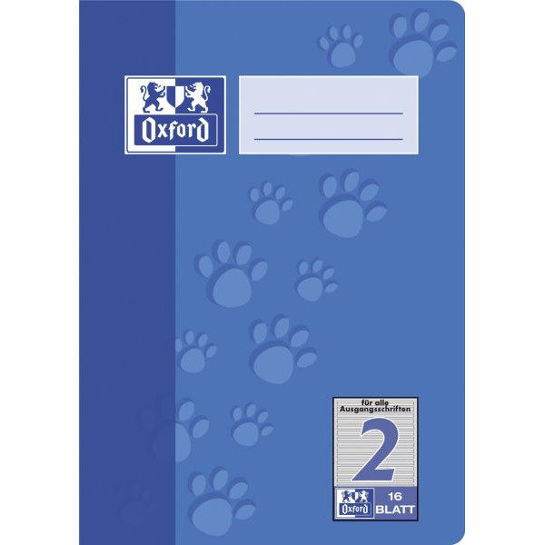 4006144936836 - Schulheft 100050407 Lineatur 2   Schreiblern-Lineatur A5 90g blau 16 Blatt   32 Seiten 4006144936836 Oxford