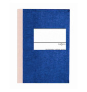 Geschäftsbuch 15212-02, blau, A5, kariert, 96 Blatt / 192 Seiten
