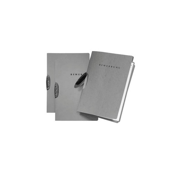 4013951001169 - Bewerbungsmappe 22004 Basic Swing mit Clip A4 bis 15 Blatt grau 4013951001169 Pagna