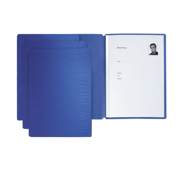 4013951007161 - Bewerbungsmappe 22006 Solo mit Klemme A4 bis 30 Blatt blau 4013951007161 Pagna