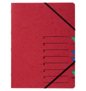 Ordnungsmappe Easy 24061-01, 1-7, rot, Din A4, 7 F&auml;cher
