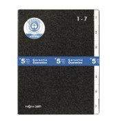 Pultordner Classic 24071-04, 1-7, schwarz, A4, 7 F&auml;cher