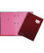 Unterschriftenmappe DE LUXE 24102-01, A4 10 F&auml;cher Graupappe rot + rosa
