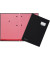 Unterschriftenmappe DE LUXE 24102-04, A4 10 F&auml;cher Graupappe schwarz + rosa