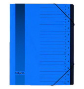 Ordnungsmappe 24122-02, 1-12 / AB-XYZ, blau, Din A4, 12 F&auml;cher