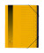 Ordnungsmappe A4 gelb Pressspan 12 Fächer mit Eckspanngummi