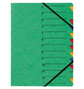 Ordnungsmappe Easy 24131-03, 1-12, gr&uuml;n, Din A4, 12 F&auml;cher