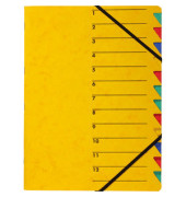 Ordnungsmappe Easy 24131-05, 1-12, gelb, A4, 12 F&auml;cher