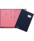 Unterschriftenmappe DE LUXE 24202-02, A4 20 F&auml;cher Graupappe blau + rosa