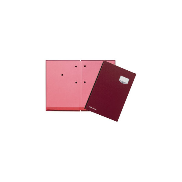 4013951000971 - Unterschriftenmappe de Luxe 24202 A4 ECO rot mit Einsteckschild 20 Fächer 4013951000971 Pagna