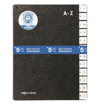 Pultordner Classic 24241-04, A-Z, schwarz, A4, 24 F&auml;cher