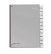 Pultordner Color 24249-14, A-Z, silber, A4, 24 F&auml;cher