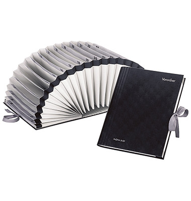 F&auml;chermappe 24311-04, schwarz, A4, 31 F&auml;cher