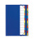 Ordnungsmappe Deskorganizer Premium 44133-02, 12-teilig blanko, blau, Din A4, 12 F&auml;cher