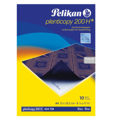 Durchschreibepapier A4 blau Plenticopy 10 Blatt Durchschreibepapier A4 blau Plenticopy 10 Blatt