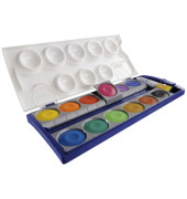 Farbkasten K12, 720250, Wasserfarbe, 12 Farben, farbig sortiert