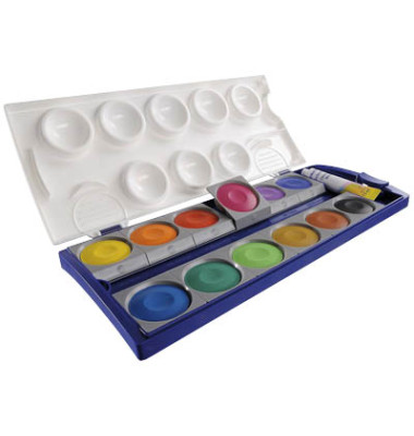 Farbkasten K12, 720250, Wasserfarbe, 12 Farben, farbig sortiert