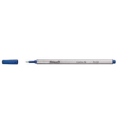 Fineliner 96, 943167, silber (Schreibfarbe: blau), 0,4mm