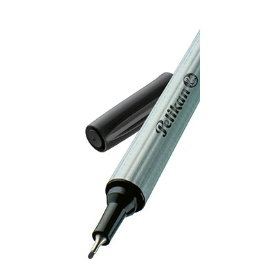 Fineliner 96, 943241, silber (Schreibfarbe: schwarz), 0,4mm