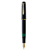 Classic M200 Kolbenfüller schwarz/gold M (mittel)