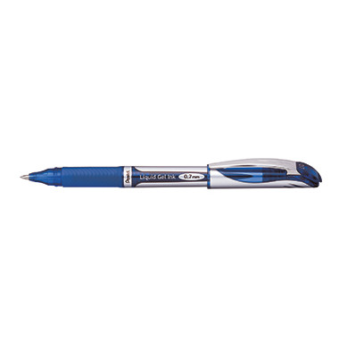 Gelschreiber EnerGel, BL57-CO, blau/silber (Schreibfarbe: /blau), 0,35mm, mit Kappe, nachf&uuml;llbar