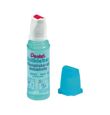 Klebstoff Rollkleber geruchlos hellblau 30ml für Papier