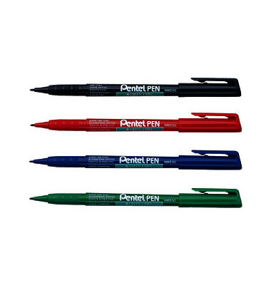 Permanentmarker green Label NMS50-AO, NMS50-A, schwarz, 1mm Rundspitze