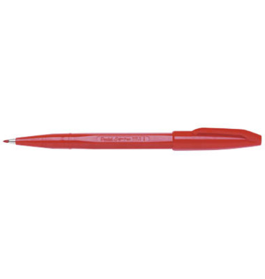 Faserschreiber Sign Pen mit Kappe 0,8mm rot