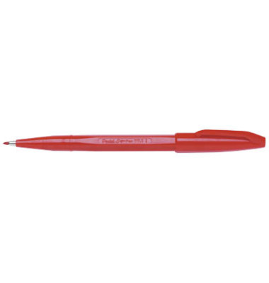 Faserschreiber Sign Pen mit Kappe 0,8mm rot Faserschreiber Sign Pen mit Kappe 0,8mm rot