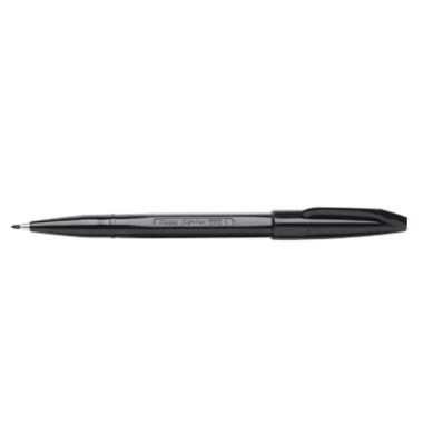Faserschreiber Sign Pen mit Kappe 0,8mm schwarz