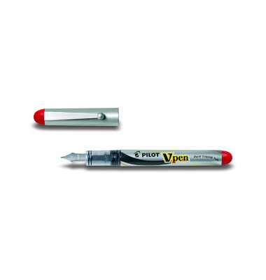 F&uuml;ller V-Pen SVP-4M-B rot 0,4 mm Feder M