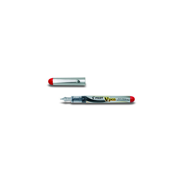 12 Stück Pilot Füller V-Pen SVP-4M-B rot 0,4 mm Feder M 4902505281631 Pilot