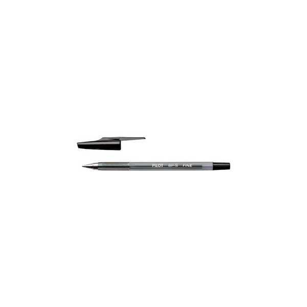 12 Stück Pilot Kugelschreiber BP-S schwarz 0,3 mm mit Kappe 4902505084560 Pilot